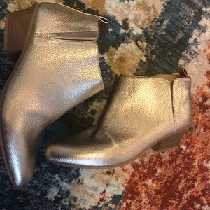 Cute gold booties